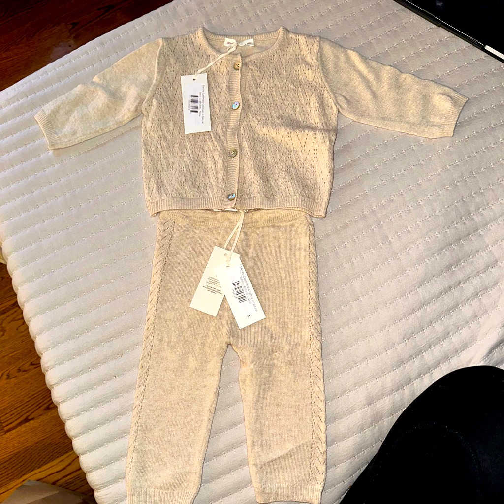 Nwt- Cream Cashmere Matching Set